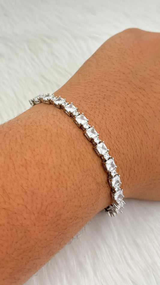 Baguette tennis bracelet