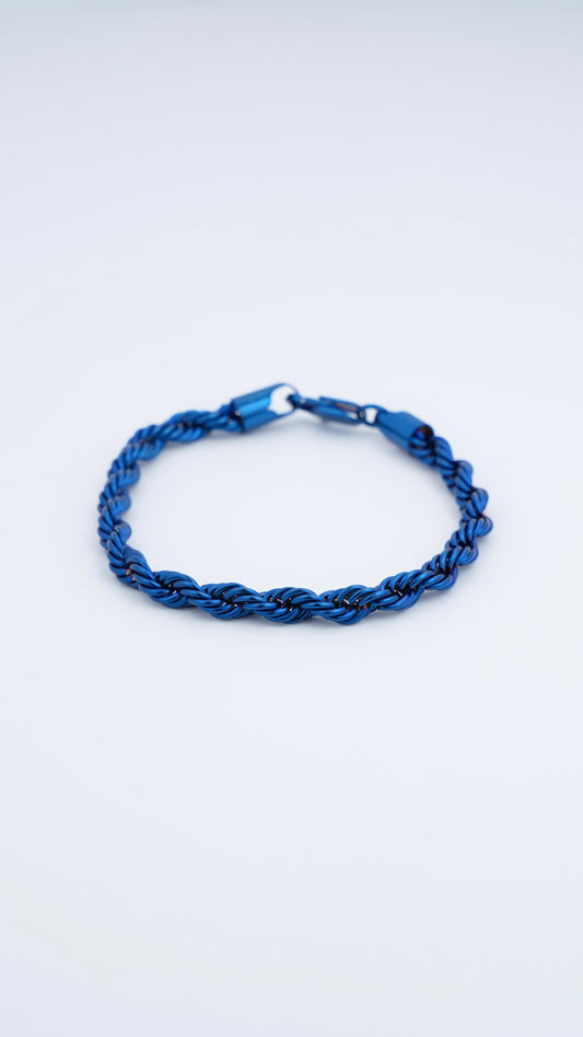 Blue rope-chain Bracelet