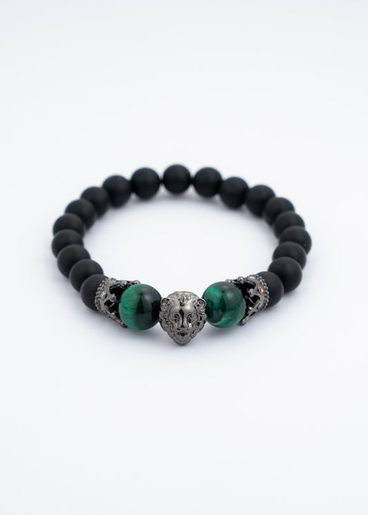 Obsidian Lion Bracelet