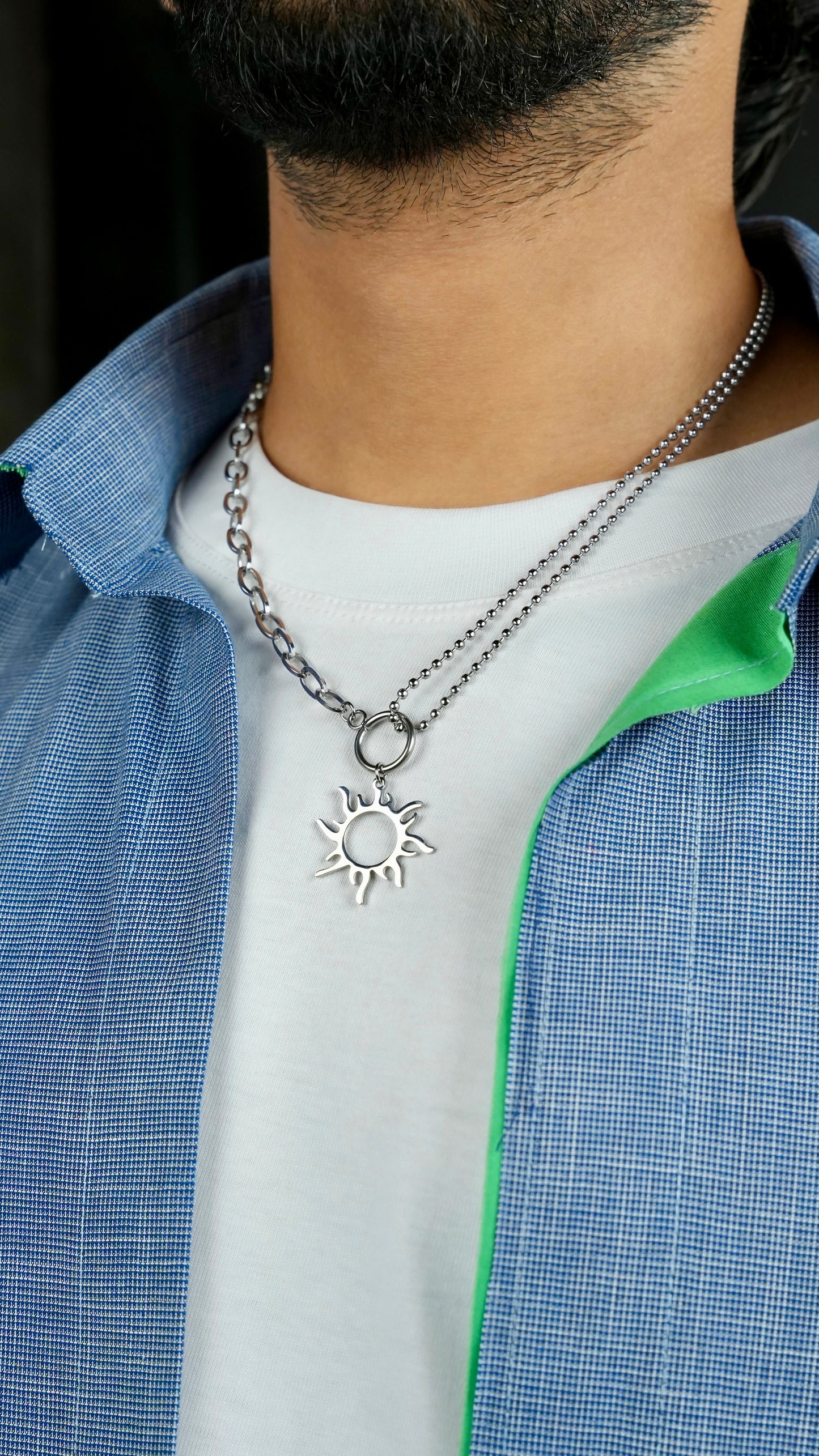 Minimal Sun necklace