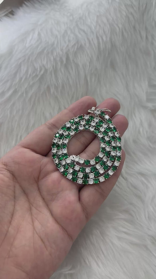 Green Tennis necklace